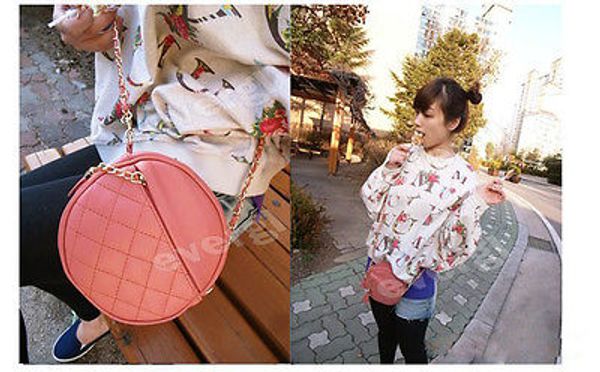 

новая мода женщины дамы креста тела сумка круглый плеча над сумки