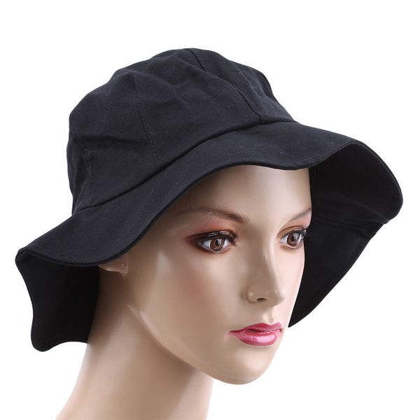 

summer foldable bucket hat women outdoor sunscreen cotton fishing hunting cap men basin chapeau sun prevent hats, Blue;gray