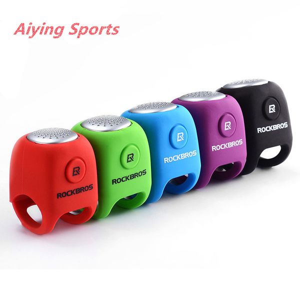 

aiying sports electric cycling bell 110 db horn rainproof mtb bicycle handlebar silica gel shell ring bike bell bicycle accessories