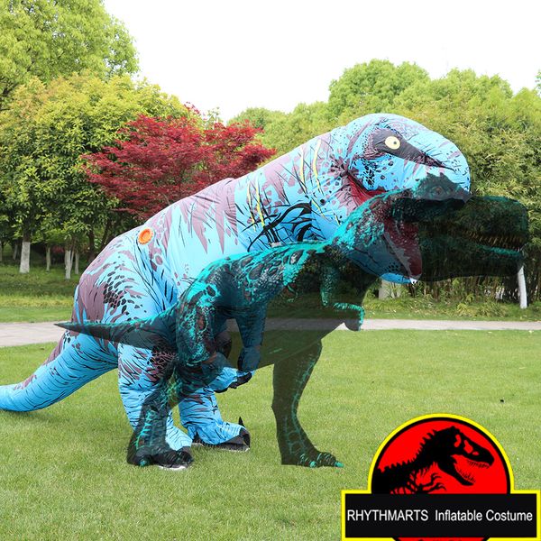 

t-rex inflatable costume christmas costumes dinosaur trex clothes funny costume masquerade dresses adult, White