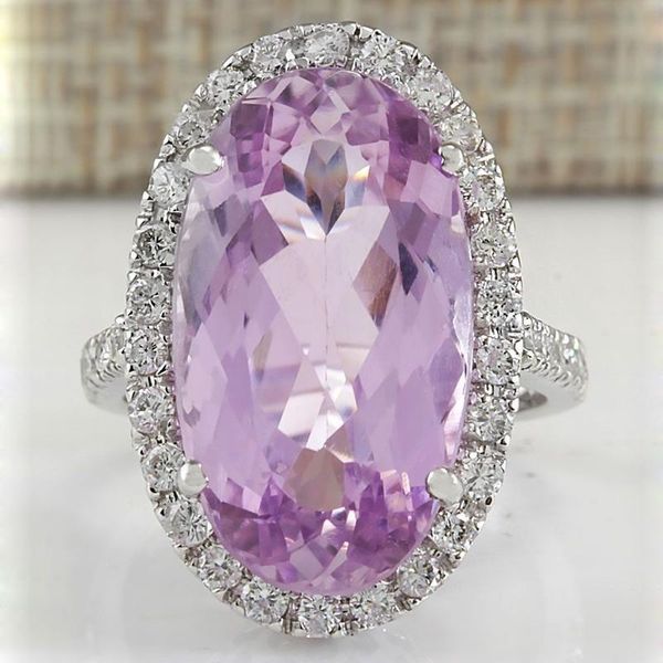 

2019 Best Selling European Charm Inlaid Purple Crystal Zircon Rings Fashion Egg Shape Wedding Engagement Rings for Women Jewelry