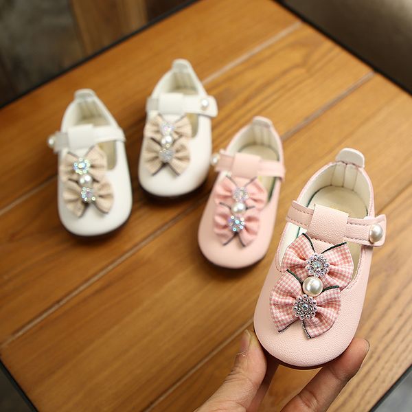 

girls baby leather shoes fashion bow toddler shoes baby girls leather newborn girl
