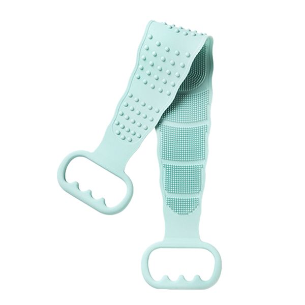 

exfoliating back scrubber elastic double sided l bath belt silicone brush