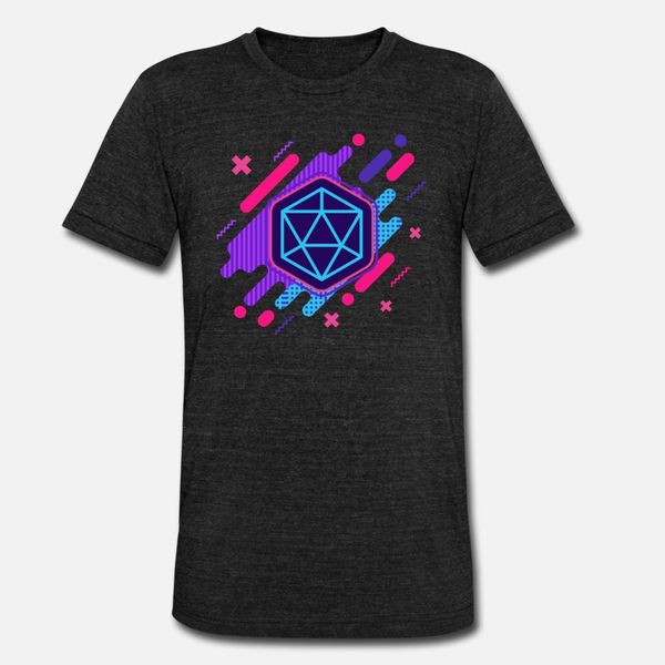 

funky cyberpunk polyhedral d20 dice tablerpg t shirt men character tee shirt plus size 3xl gents anti-wrinkle new style summer shirt