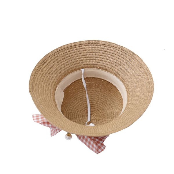 

cute girls straw sun hat +should bag handbag 2pcs sets tour summer kid princess bow beach hats for party outdoor 6epc, Blue;gray