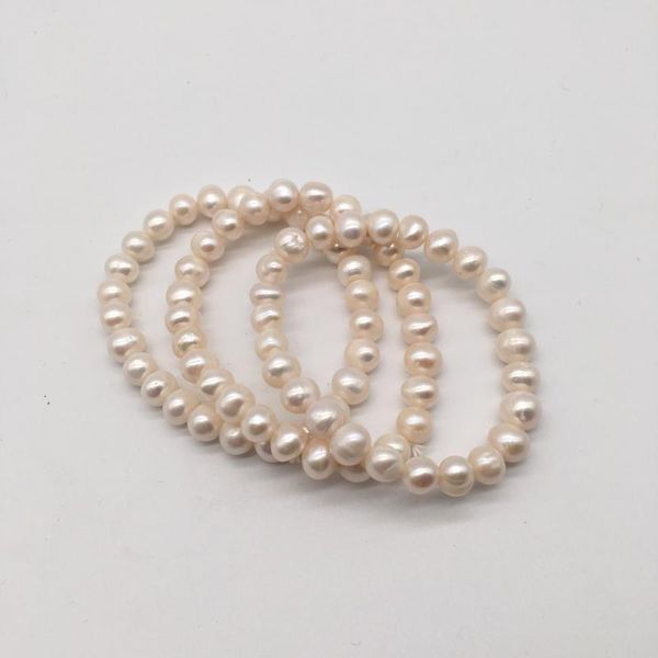 

real pearl bracelets bangles natural fresh water baroque irregular pearl bracelet for women good quality statement jewelry gift, Black