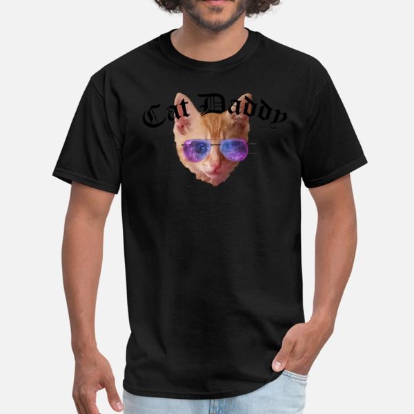 

cat daddy t shirt men printed short sleeve round collar letter gift casual spring autumn letters shirt
