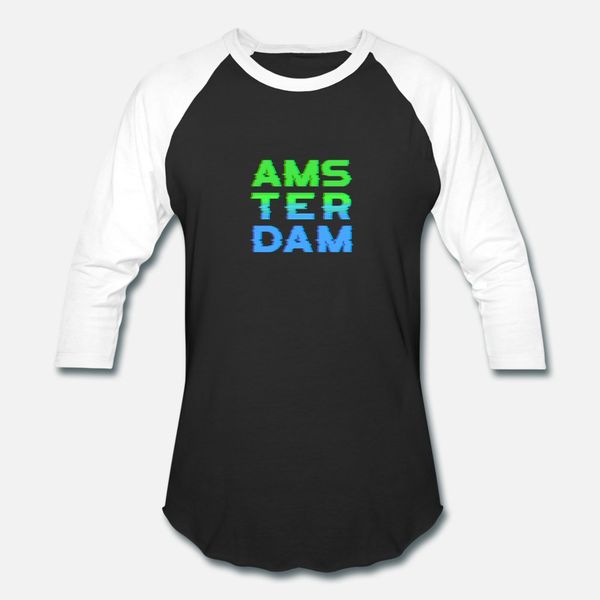 

amsterdam t shirt men design short sleeve round neck natural crazy humor summer style vintage shirt