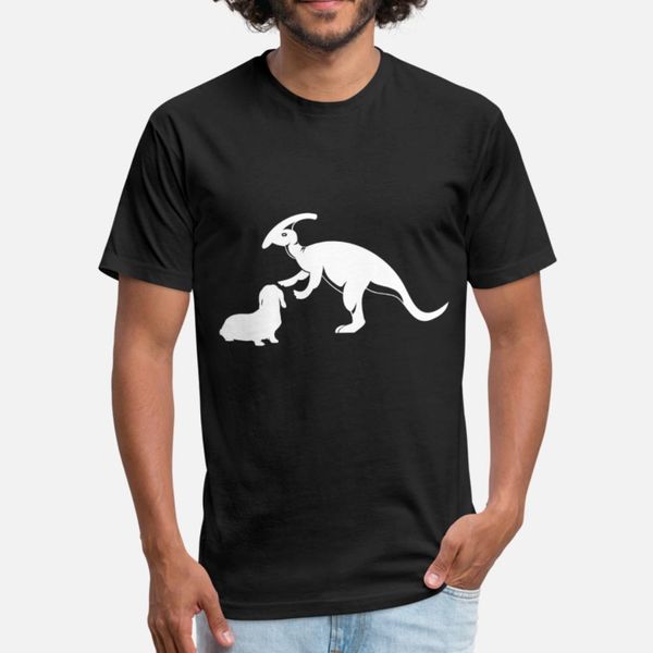 

cute dino and beagle dog silhouette gift t shirt men print short sleeve euro size s-3xl solid color sunlight funny casual spring trend shirt