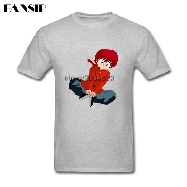 

basic style tshirts male ranma nibun-no-ichi anime men tshirt short sleeve crewneck cotton group summer tees