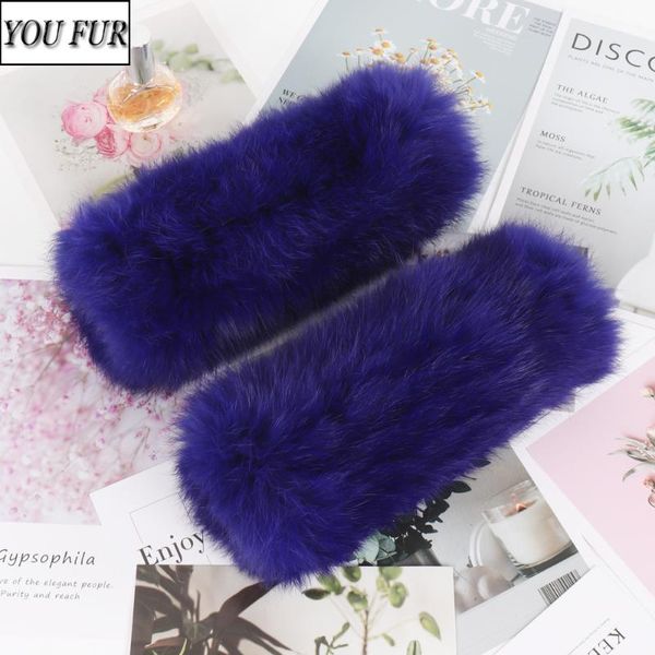 

new winter women good elastic genuine fur gloves knitted fluffy lady real fur glove winter warm real mittens, Blue;gray