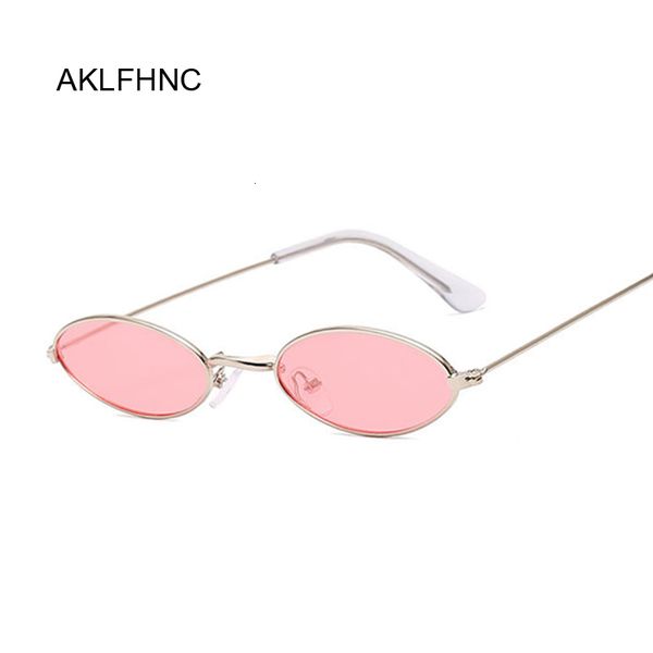 

small frame black shades round sunglasses women oval brand designer vintage fashion pink sun glasses female oculos de sol, White;black