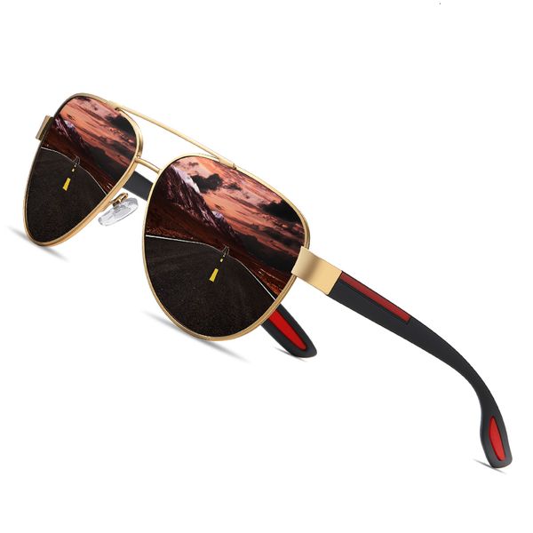 

aofly fashion polarized pilot sunglasses men women brand designer driving aviation sun glasses for men/wome vintage shades gafas, White;black