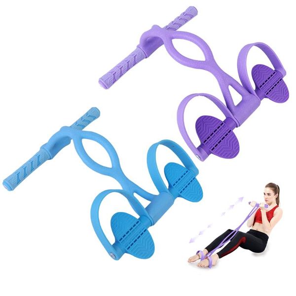 

fitness gum 4 tube resistance bands latex pedal exerciser sit-up pull rope expander elastic bands yoga equipment pilates workout