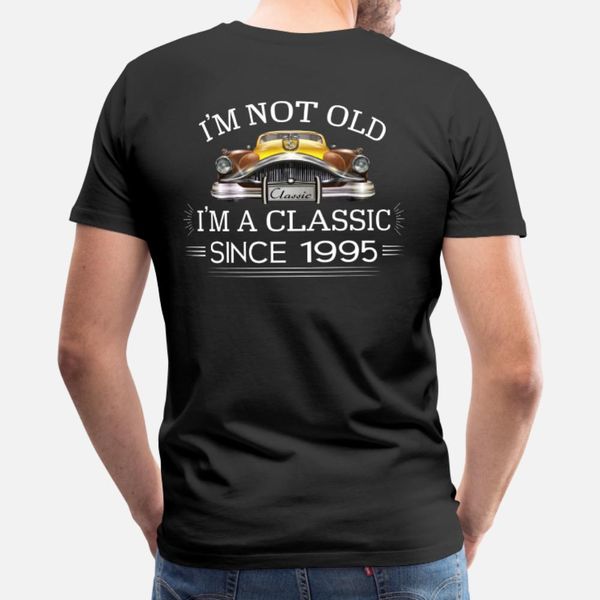 

классический с 1995 т рубашки мужчины персонализированные 100% хлопок crew neck письма сыпучие аутентичные весна новизны рубашки