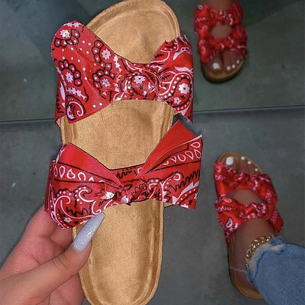 

slippers summer women's sandals bow leopard print ladies open toe fashion hollow lightweight shoes, Black