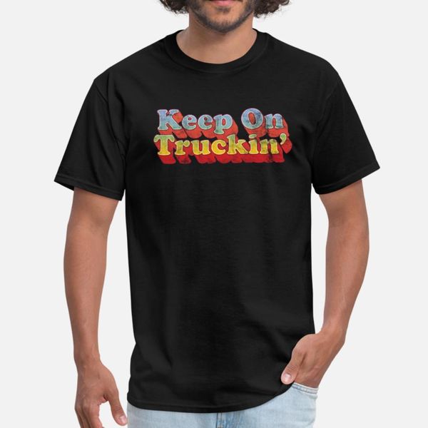 

keep on truckin vintage 70s style by treaja t shirt men printed 100% cotton size s-3xl formal interesting humor spring autumn outfit shirt