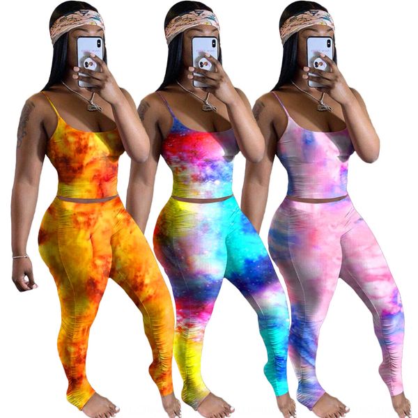 

q5188 женщины горячей продажи мода морщины сексуального позиционирование горячей продажа костюм градиента женщин печать случайного костюм tk, Gray