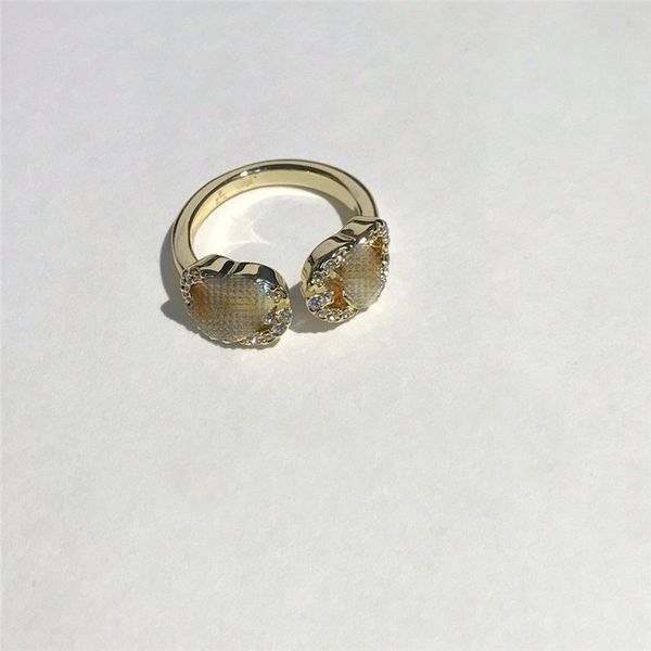 

fashion diamond alphabet rings g letters designer rings women shiny rings jewelry gift for party anniversary, Silver