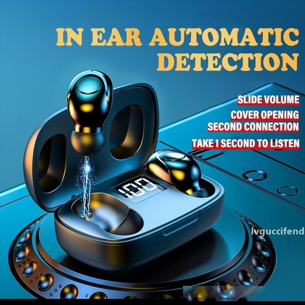 

s9 digital display touch wireless bluetooth in-ear earphones tws mini running headset stereo sports earbuds with micro