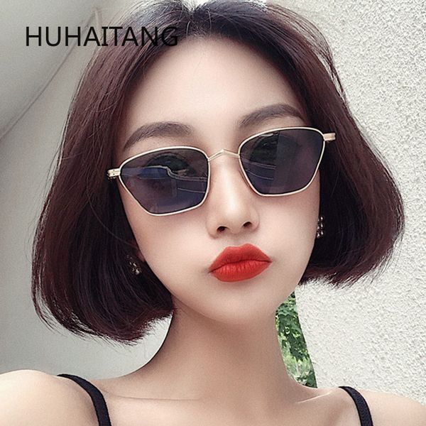 

huhaitang individualized and popular glasses ocean piece small square box sunglasses net red street ssunglasses, White;black