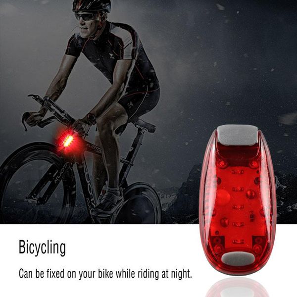 

bike bicycle light safety warning tail 5 led tail rear safety warning light backpack lights running outdoor helmet lights