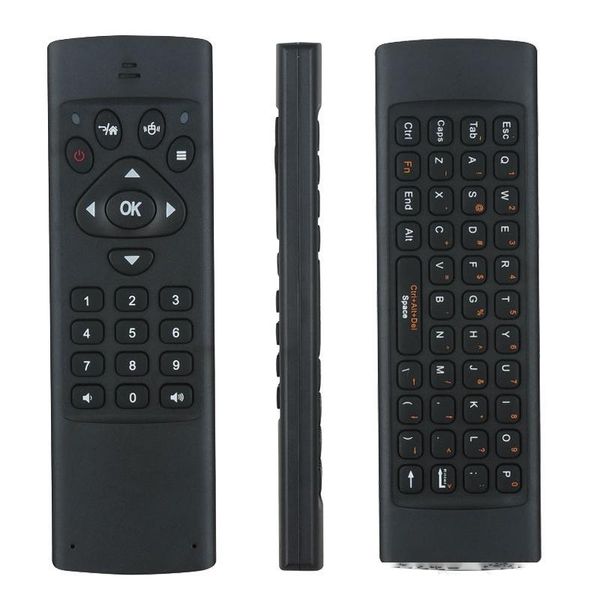 

cgjxs g65 rechargable wireless air mouse mini keyboard ir learning remote control 2 .4ghz fly gaming keyboard for android tv box media playe