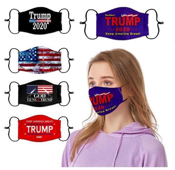 

us stock designer face mask us president election trump cotton mask cycling outdoor sports protection dustproof, Black