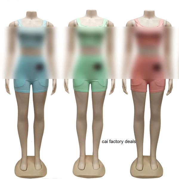 

J2168 women's clothing sets home wear sleeveless two-piece set
