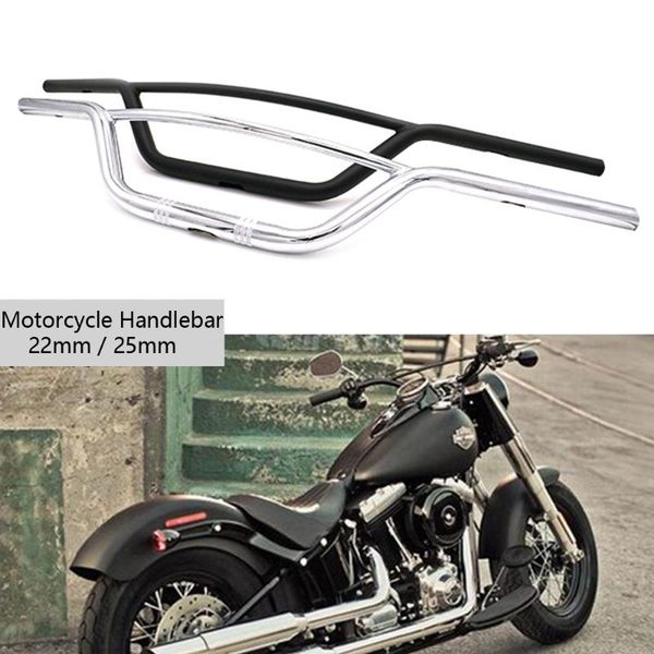 

22mm 25mm motorcycle handlebar retro motocross handlebars scooter bars for chopper bobber xl883 xl1200 for cafe racer
