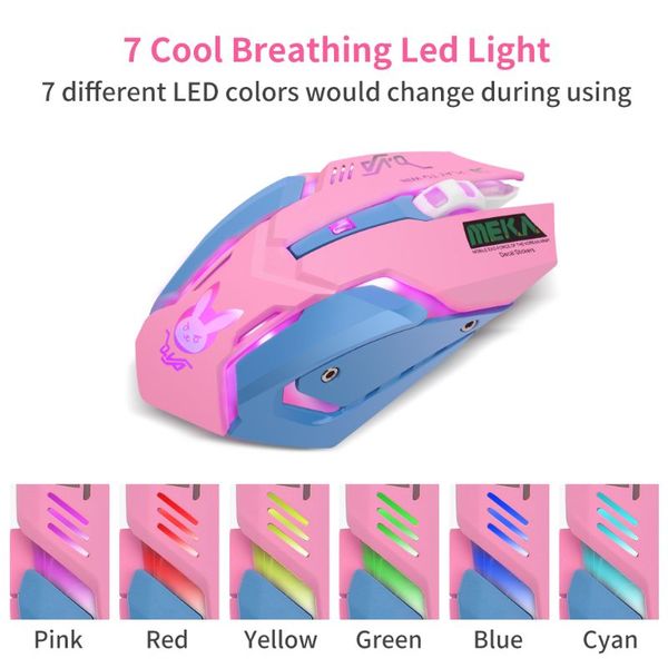 

rechargeable led optical game mice 2400dpi 2.4g usb wireless mouse for pc lapr2ja