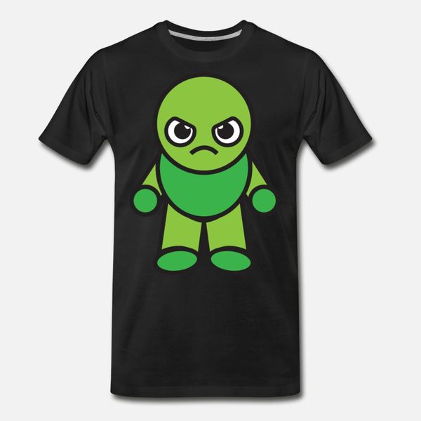 

kawaii angry boy green t shirt men designs cotton size s-3xl novelty fit funny casual summer unique shirt