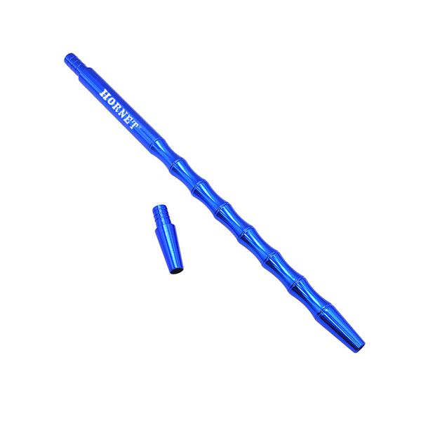 Stelo per tubo narghilè in lega di alluminio a forma di bambù con parte superiore piccola 380 mm Maniglia per tubo narghilè colorato Accessori per tubi narghilè Shisha