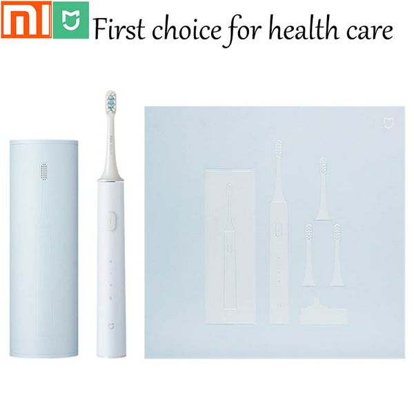 

toothbrush mijia t500c electric toothbrush / plus 4 replacement brushes / storage box oral cleaning