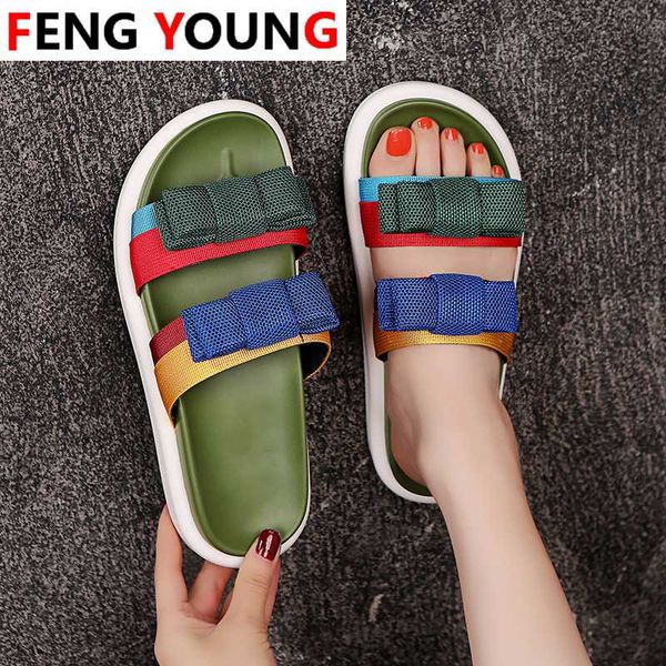 

2020 summer designers women platform woman shoes outside dress black flat slippers beach open toe casual sandals fashio