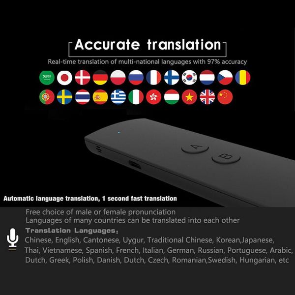

многоязычный портативный смарт-voice translator для обучения travel business meeting 3 в 1 голос текст фото язык переводчика