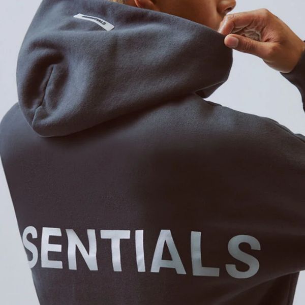 

2020 fog fear of god essentials 3m reflective letter printing fashion hoodie high street casual hoodie pullover sweater street hfsswy008, Black
