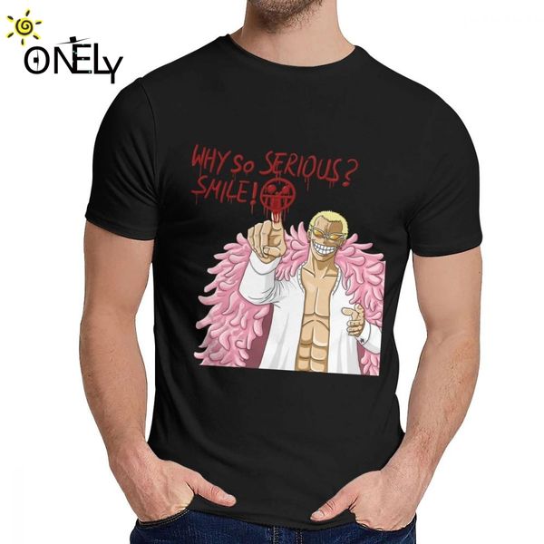 

стильный donquixote doflamingo one piece футболка прохладный человек чистый хлопок майка мода crewneck