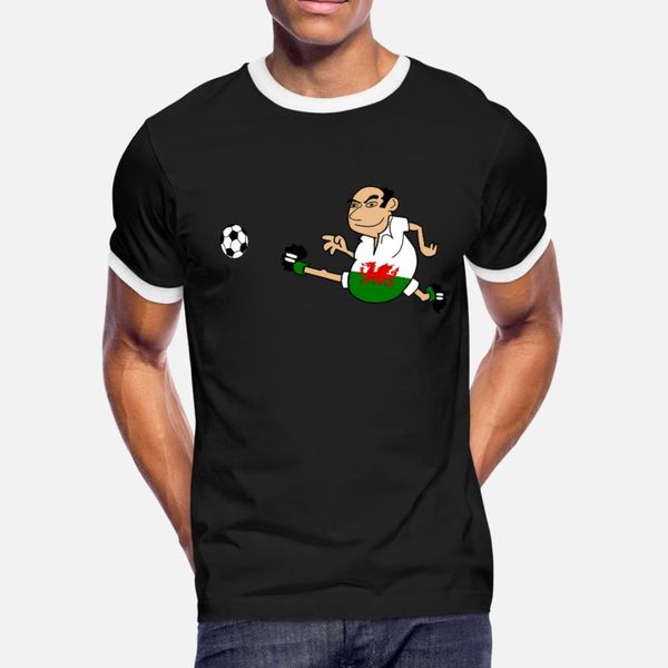 

soccer man wales t shirt men customize 100% cotton o-neck family sunlight new style summer trend shirt