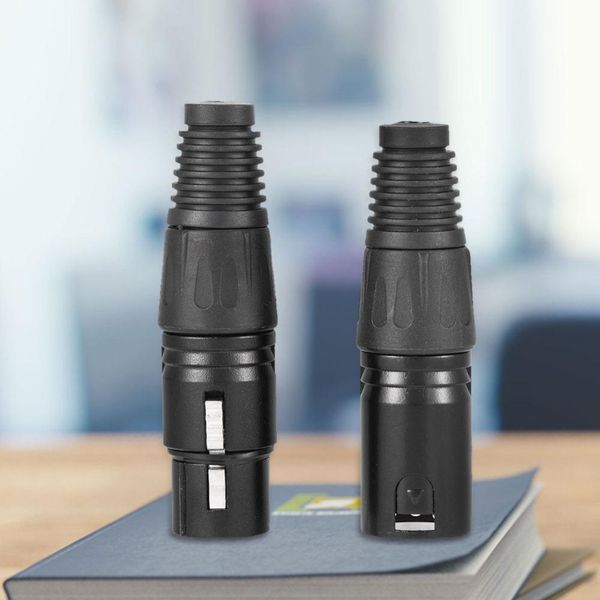 

cgjxsnew 5 pairs 3 -pin xlr mic microphone audio connector male plug female socket