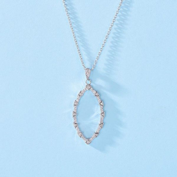 

lk original design eye series 925 sterling silver clavicle chain summer wild light luxury necklace rose gold