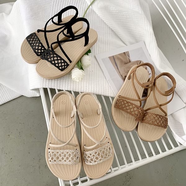 

ladies brand women slipper elegant women slides shoes chica mujer summer outdoor sandal high heel flip flop, Black