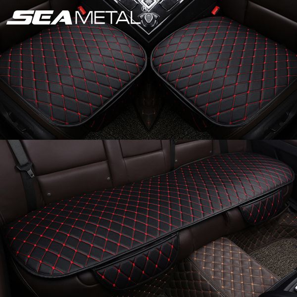 

leather car seat cover set universal car seat protector cushion breathable automobiles covers mat interior accessories