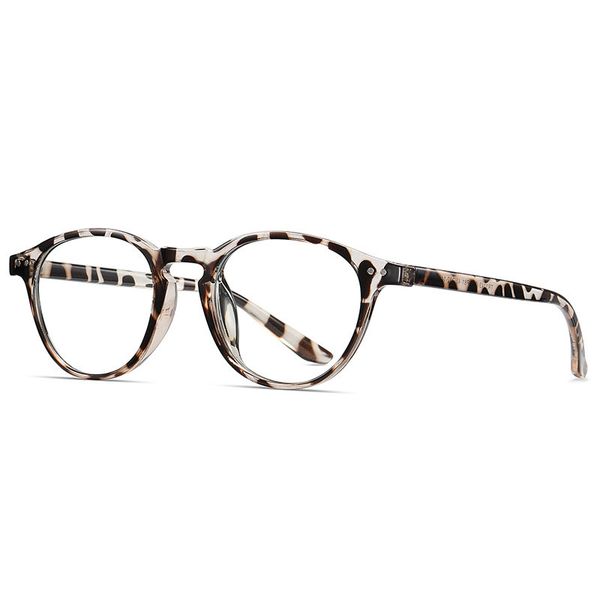 

classic vintage anti blue rays computer tr90 round glasses men women blue light coating myopia gaming rivet glasses frame, Black