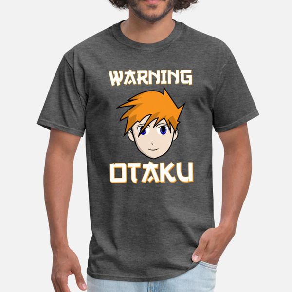 

warning otaku anime japanese manga t shirt men printed short sleeve crew neck homme gift comical summer style normal shirt