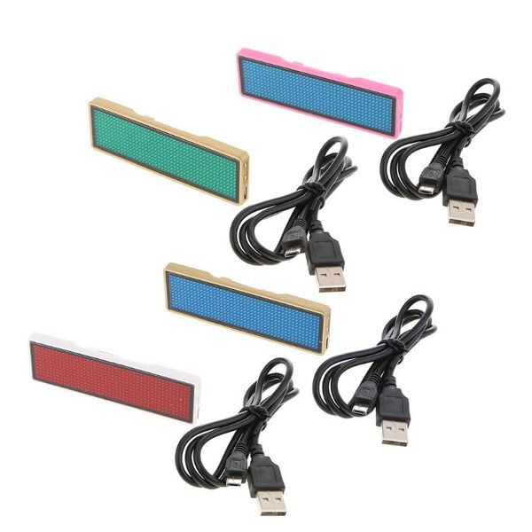 

4 bit led digital message sign scrolling display bar badge board