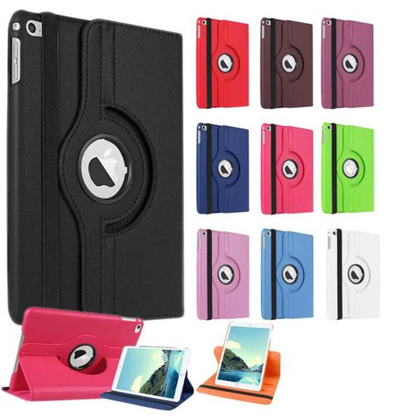 

cgjxs360 rotating flip pu leather smart stand case cover for new ipad pro 10 .5 2017 2018 9 .7 2 3 4 5 6 air air2 mini samsung galaxy tab a