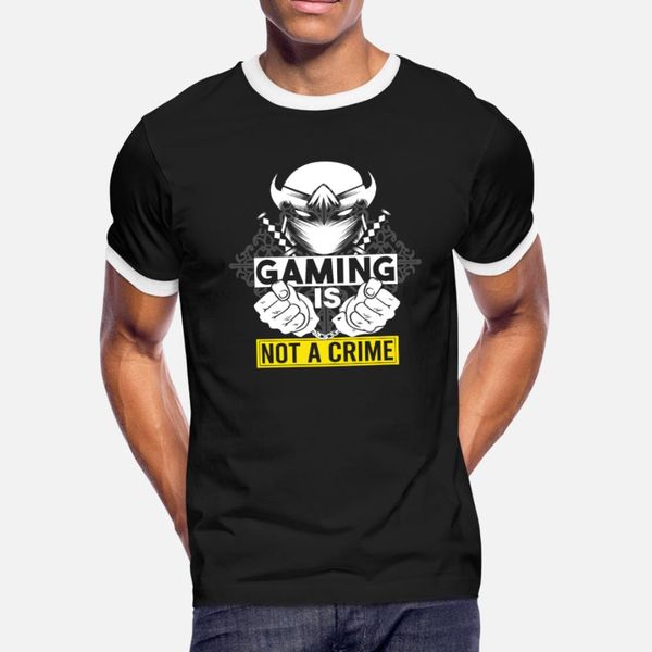 

gaming is not a crime t shirt men customized tee shirt s-xxxl pictures famous funny casual summer style outfit shirt
