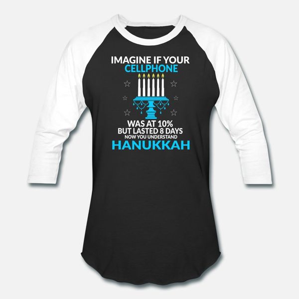 

funny hanukkah t shirt men personalized 100% cotton crew neck standard gift humor spring autumn letters shirt