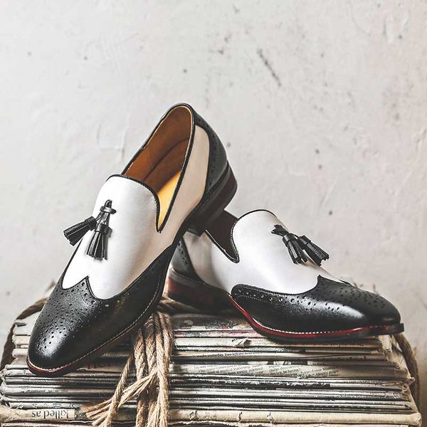

dress shoes fashion men business leather pointed buckle formal male party wedding footwear, Black